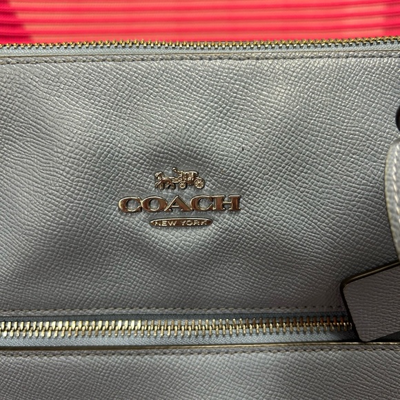 Coach blue shoulder gallery tote purse 💙 - Picture 2 of 11